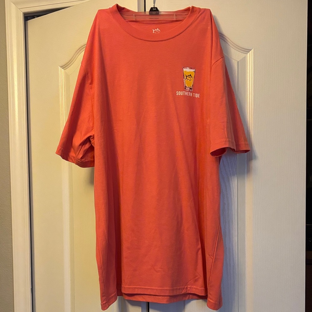 Southern Tide Vibrant Coral Tee